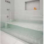 bañera de vidrio